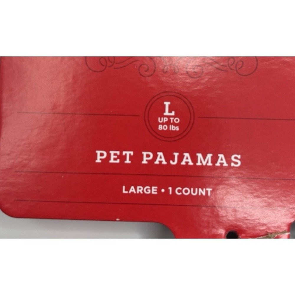 NWT Wondershop at Target Large Black Red Buffalo Checker Pet Pajamas - Picture 5 of 5